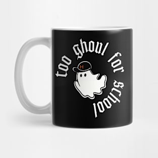 Cute Ghost Too Ghoul for School Mug